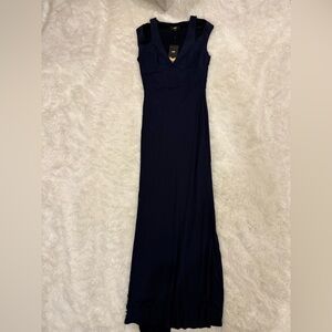 Allen B. By Allen Schwartz Deep Blue Maxi Dress